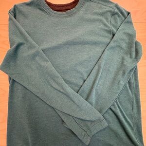 Johnston & Murphy Men's Reversible Crewneck T-Shirt XL Green & Brown